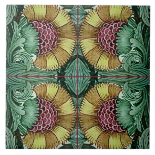 Carreau Céramique de William De Morgan Victorian