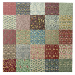 Carreau Céramique d'édredon de patchwork de William Morr