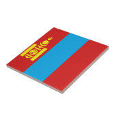 Carreau Céramique Drapeau de la Mongolie (Côté)