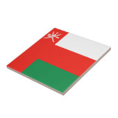 Carreau céramique du drapeau d'Oman (Côté)