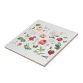 CARREAU CÉRAMIQUE: FLEURS vintages (Côté)