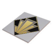 Carreau Céramique Gold, Black et Grey Art Déco (Côté)