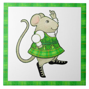 CARREAU CÉRAMIQUE IRLANDISE JIG SOURIS 6x6 II