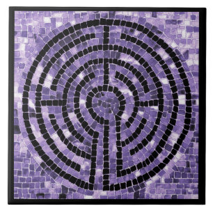 Carreau céramique LABYRINTH VI 6x6 - Noir
