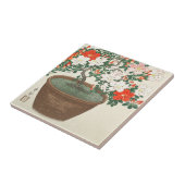 CARREAU CÉRAMIQUE: OHARA KOSON : AZALEAS (Côté)