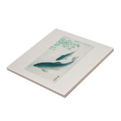 CARREAU CÉRAMIQUE: OHARA KOSON : CARP/KOI 1926 NAP (Côté)