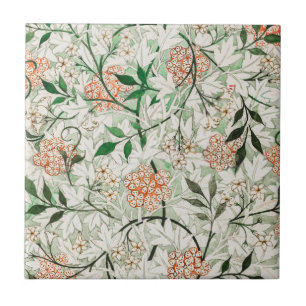 CARREAU CÉRAMIQUE: WILLIAM MORRIS : JASMINE
