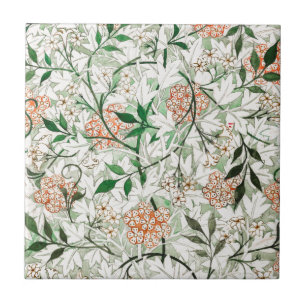 CARREAU CÉRAMIQUE: WILLIAM MORRIS : JASMINE