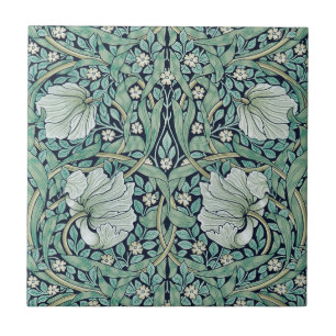 CARREAU CÉRAMIQUE ; WILLIAM MORRIS : PIMPERNEL
