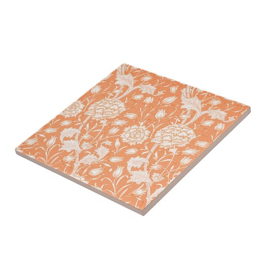 CARREAU CÉRAMIQUE: WILLIAM MORRIS : TULIP SAUVAGE (Côté)