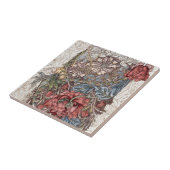 CARREAU CÉRAMIQUE: WILLIAM MORRIS : TULIP SAUVAGE (Côté)