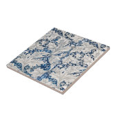 CARREAU CÉRAMIQUE: WILLIAM MORRIS : WALLFLOWER  (Côté)