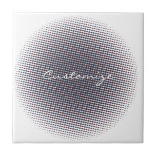 Carreau Cercle à demi-tonalité Abstrait Thunder_Cove