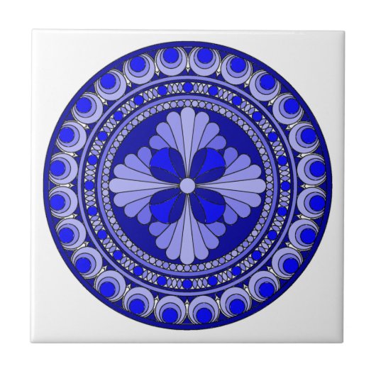 Carreau Cercle bleu (Devant)