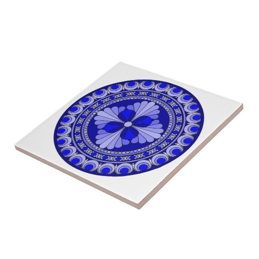 Carreau Cercle bleu (Côté)