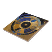 Carreau Cercle bleu et or (Côté)