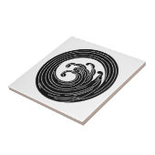 Carreau Cercle d'onde en forme de tourbillon (Côté)