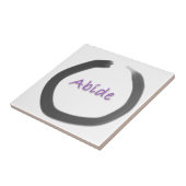 Carreau Cercle Enso Bouddhiste Abide Zen (Côté)