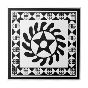 Carreau cercle fleur adinkra avec bordure 12.png