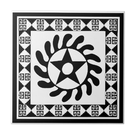 Carreau cercle fleur adinkra avec bordure 12.png (Devant)
