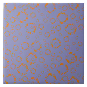 Carreau cercle pourpre orange girly carré motif vertige