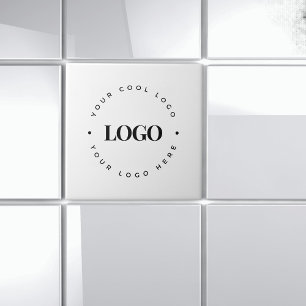 Carreau Cercle rond Custom Business Logo Brandé Entreprise