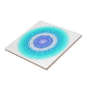 Carreau Cercles - aqua turquoise turquoise bleu cyan (Côté)