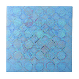 Carreau Cercles bleus Cool modernes Abstraits géométriques