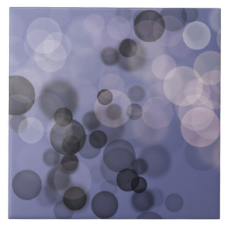 Carreau Cercles Bokeh de nuances de gris