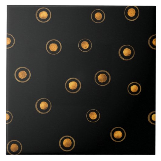 Carreau Cercles Brown et jaunes (Devant)