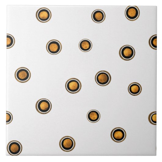 Carreau Cercles Brown et jaunes (Devant)