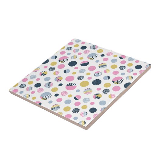 Carreau Cercles colorés (Côté)