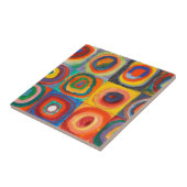 Carreau Cercles concentrés Carré de Kandinsky (Côté)