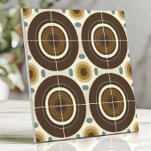 Carreau Cercles Concentrés Modernes Du Milieu Du Siècle