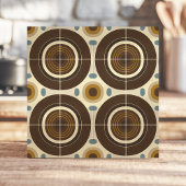 Carreau Cercles Concentrés Modernes Du Milieu Du Siècle