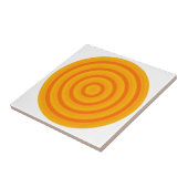 Carreau Cercles concentrés Tuile céramique (Côté)