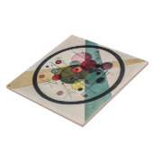 Carreau Cercles dans un cercle - Kandinsky (Côté)