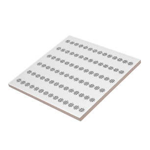 Carreau Cercles de points noirs sur fond blanc en motif ho