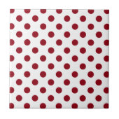 Carreau Cercles des Pois rouges de Crimson (Devant)