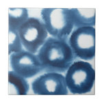 Carreau Cercles d'impression d'aquarelle Indigio<br><div class="desc">Cercles d'impression en aquarelle Indigio. Artiste : Grace Popp. Numéro d'image : 153152FN.</div>