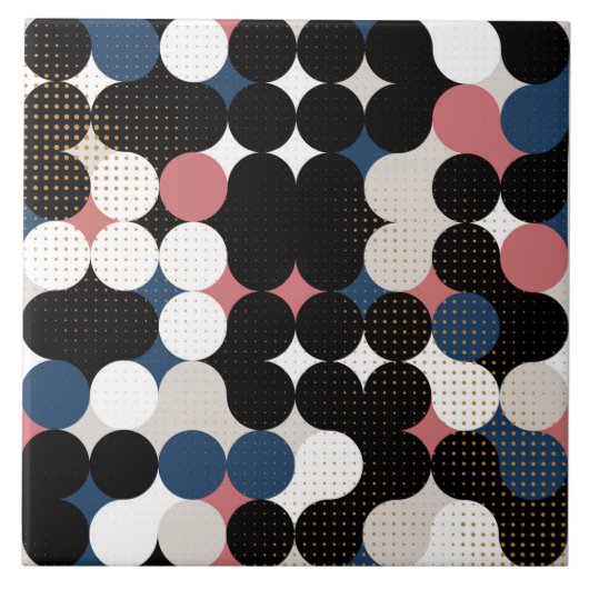 Carreau Cercles et points (Devant)