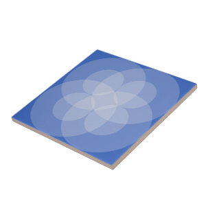 Carreau - Cercles intersecteurs dans les tons bleu