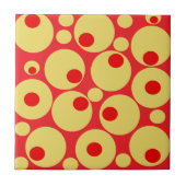 Carreau Cercles rouges et dorés (Devant)