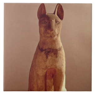 Carreau Cercueil d'un chat protégé par la déesse Bastet