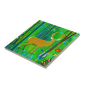 Carreau Cerf dans un cadre forestier d'Imaginaire (Côté)