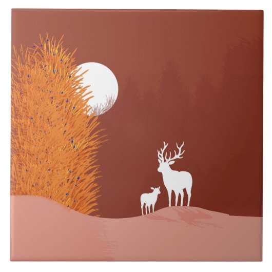 Carreau Cerf sur Lit Hill (Devant)