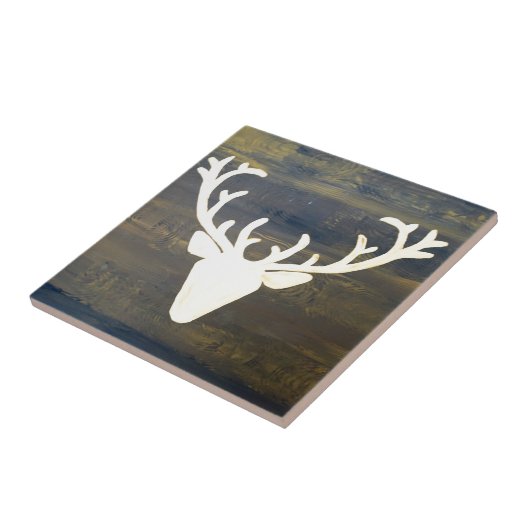 Carreau Cerfs communs de style de chalet d'Alpen (Côté)