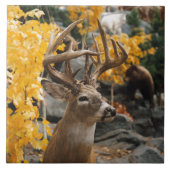Carreau Cerfs communs de trophée (Devant)