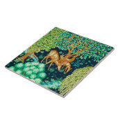 Carreau Cerfs communs de William Morris par une copie de (Côté)