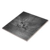 Carreau Cerfs communs rouges et mâle sauvages en Ecosse (Côté)